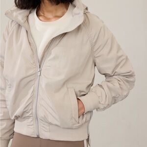 Athleta Jetset jacket XXS. Like new. Light tan